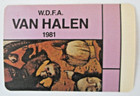 Van Halen Backstage Pass Fair Warning Tour 1981 W d f a  Otto Rare 