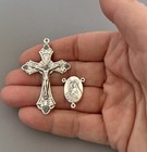 St  Saint Rita Rosary Centerpiece   Crucifix Patron Impossible Rosaries Parts