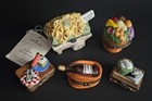 Hinged Trinket Box Lot 3 Signed  5  Total Vintage