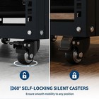 12u Av Rack Stand With Caster Wheels Network Stereo Recording Studio Rack    