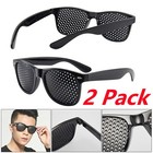 2pcs Unisex Small Hole Glasses Eyes Correction Exercise Eyesight Care Improveme
