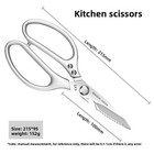 Kitchen Shears Heavy Duty All Metal Poultry Scissors Bone Cutter Meat Fish Us