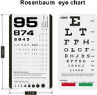 Eye Chart  Pocket Eye Charts  Snellen And Rosenbaum Chart For Eye Exams  2 In 1 