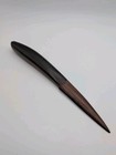 Vintage Hand Carved Wooden Letter Opener 8 5  Dark Wood Folk Art Desk Accessory