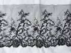 Gorgeous French Edwardian Chantilly Lace Edging - 78cm  65cm By 17cm