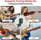 Pyle Digital Clip-on Tuner For Bass Guitar  Chromatic  Guitar  Violin   Ukulele