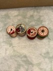 J p Coats Wooden Spools Of Thread Vintage Antique 