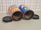 Set Of 2 Jolly Time White And Yellow Popcorn Secret Safe Hidden Stash Can  jb 