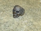 Vintage Skull Ring   Steel Men s  Biker Punk Size 13