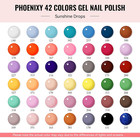 Gel Nail Polish Set 50 Pieces Colorful Gel Polish With Base Top Coat And Effects