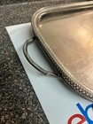 Massive Antique England Cheltenham Footed Silver On Copper Tray 22   