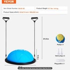 Vevor Half Exercise Ball Trainer  23 Inch Balance Ball Trainer  660 Lbs Capacity