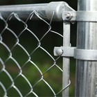 Aleko Galvanized Steel 50 Feet Complete Kit Chain Link Fence Wire Gauge12 5 Awg