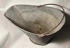Vintage Galvanised Coal Bucket Scuttle Hod Ash Pail Rustic Decor