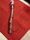 Native American 11 5 In  Ceremonial Hand Drum Stick beater W 4 Red Beads