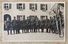 Post Ww1 German Storm Division Members At A Gasthof Post 1935 Photo Postcard