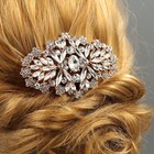 Bridal Hair Comb Crystal Headpiece Hair Clip Wedding Accessory Rose Gold 05335