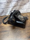 Vintage Leich Black Rotary Dial Desk Telephone Retro Collectible Phone