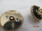 Chanel 2 Buttons Black  With Gold Tone Metal 20mm    3 4   Lot 2