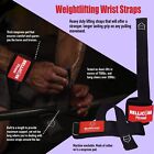 1 Pair Power Lifting Wrist Straps Weightlifting Extra Grip Hand Bar Gym Training