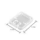 20 Pieces Clear Plastic Memory Card Case Memory Card Case Holder With Sd Micro S