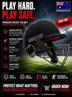    pro Cricket Helmet Steel Face Guard Bs7928 Icc Compliant Head Guard Au   Beast
