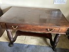 1894 Large Mahogany Claw Foot Desk-46  X 28 --local Pickup Raleigh N C Area