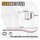 5 Pack 6mm Red Led Panel Mount Indicator Light 12-24v Ip66 Stainless Steel