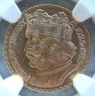 1925 Poland Gold 10 Zlotych Ngc Ms-64