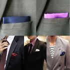 New Men s Satin Silk Pocket Square Hankie Hankerchief Wedding Party Formal Suit