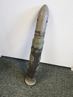 Wwi Trench Shell With Holes To Turn Into A Lamp Flowers - 20 Inches Tall