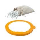  Pie Weights Ceramic 1 2lb  Silicone Pie Crust Protector Shield Adjustable 