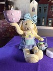 Easter Girl Bunny Rabbit-hallmark-holding A Tea Light comes W extra Tea Lights  