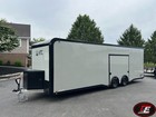 New 8 5  X 28  Atc Rom 450 Aluminum Race Car Trailer W  Premium Escape Door