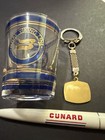 Royal Viking Line Lot - 3 Items Shot Glass   Key Chain   Pen - Vintage 1990s