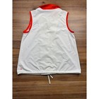 Kinona Athletic Sleeveless Vest White Red Trim Drawstring Waist Size Unknown