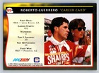 Roberto Guerrero Autographed 1992 Career Card Indy Car Racer Autograph