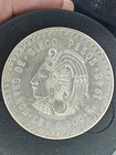 1948 Mexico 5 Pesos Cuauhtemoc Silver Coin 30g 40mm Km 465 Free Shipping Jd2