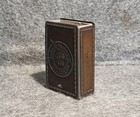 Antique 1915 Indian Motorcycle Matchbox Holder Sleeve Hendee Mfg Mergott Nj