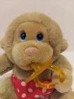 Vintage Russ Berrie Baby Chee Chee Monkey Plush With Pacifier 7   