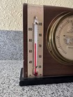 Vtg Swift   Anderson Cantilever Weather Station Mahogany Barometer-thermometer