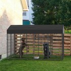 Xxl Metal Dog Cage Outdoor Playpen Rustproof Pet High Fence Kennel With Cover