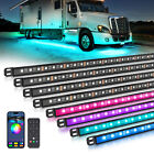 Multicolor Car Truck Underglow Under Body Neon Accent Glow Led Lights Kit 8 Pcs