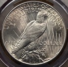 1925 Peace Silve R One Dolla R High Relief Xf