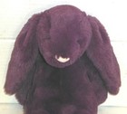 Jellycat London Bashful Plum Bunny Deep Purple Color 11  Plush Stuffed Animal