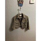 Girls Zara Plaid Cropped Top Jacket Size  8 9