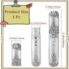 Gorgecraft Vintage Needle Storage Case Antique Silver Needles Tubes    
