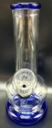 5  Blue Glass Tobacco Mini Hookah Water Pipe Bong With Screens 