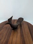 Vintage Wooden Hand Carved Roadrunner  Figurine Iron Wood Sculpture 13-in