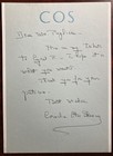 Cornelia Otis Skinner-autograph Letter Signed-actress-writer   2  Items